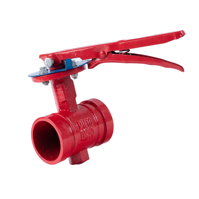 Grooved Butterfly Valve with Handle